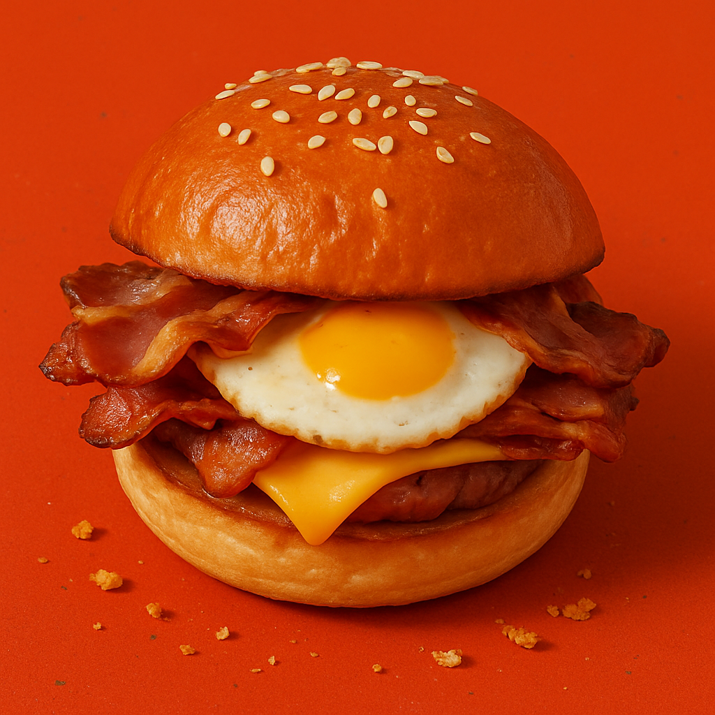 bacon & egg or mushroom & egg