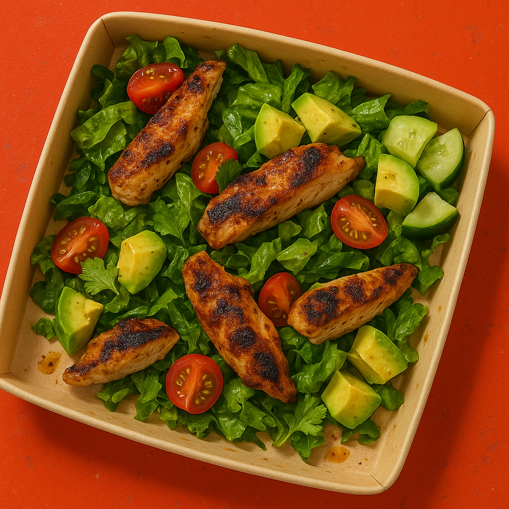 grilled chicken avo salad