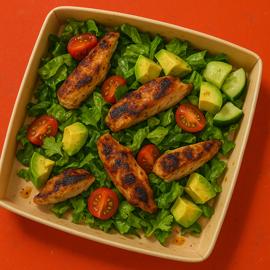 grilled chicken avo salad